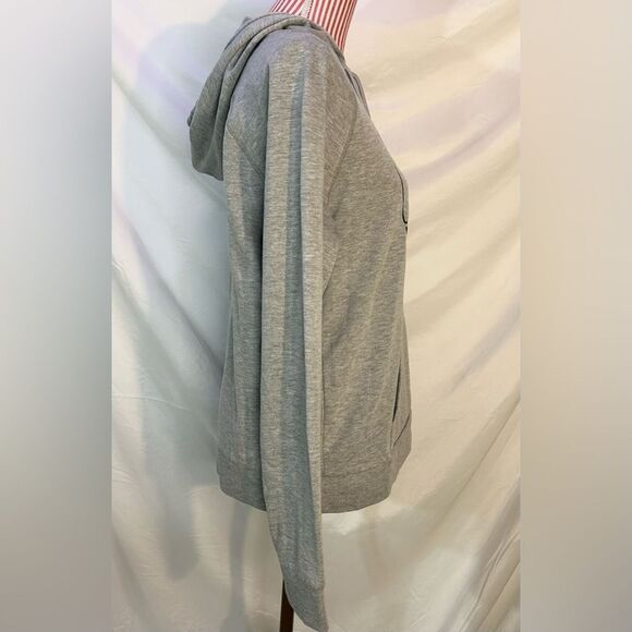 Bebe Y2K Hoodie Gray Streetwear Sport Activewear Athleisure Soft Cozy Sz Large - Picture 11 of 11